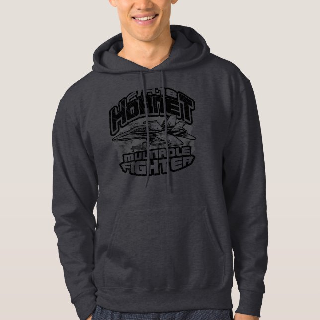 F/A-18 Hornet Hoodie T-Shirt (Framsida)