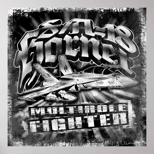 F/A-18 Hornet Poster mall BK Poster (Framsidan)