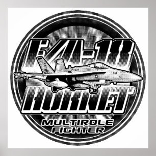 F/A-18 Hornet Poster mall WT Poster