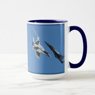 F/A-18 Jet Fighter Flygplan Mugg