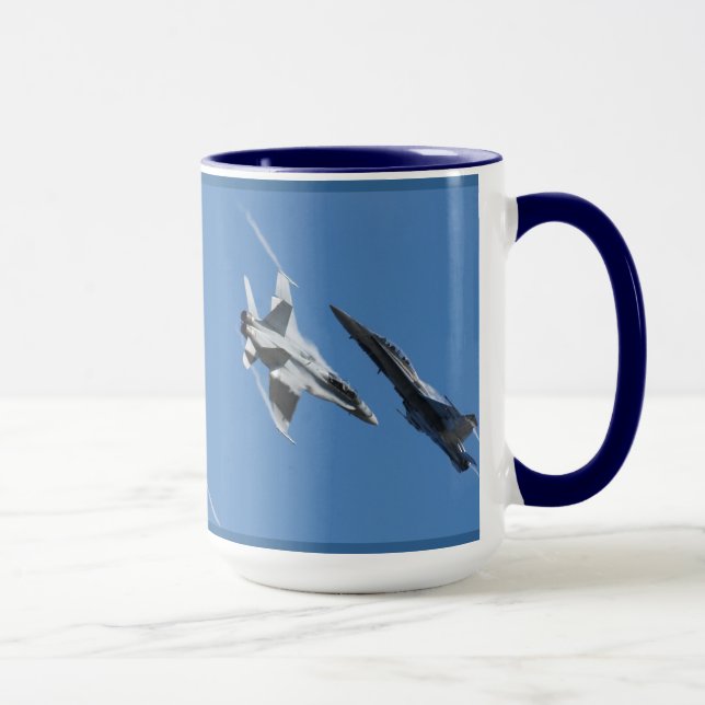 F/A-18 Jet Fighter Flygplan Mugg (Höger)