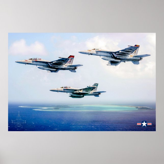 F/A-18 TOPPEN HORNET POSTER (Framsidan)