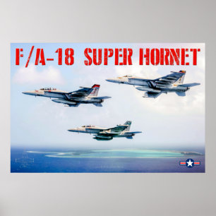 F/A-18 TOPPEN HORNET POSTER