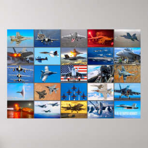 F/A-18 TOPPEN "MONTAGE" POSTER