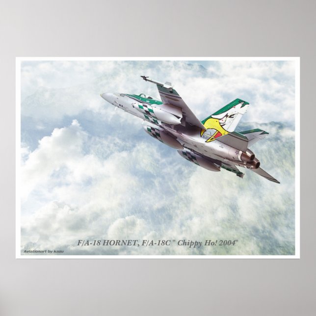 F/A-18C " Chippy Ho! 2004 tum Poster (Framsidan)