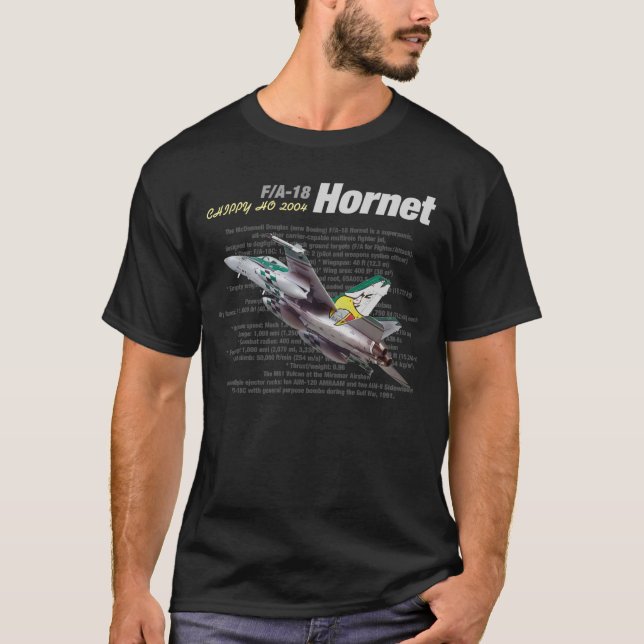 F/A-18C HORNET "Chippy Ho! 2004"T-shirt T-shirt (Framsida)
