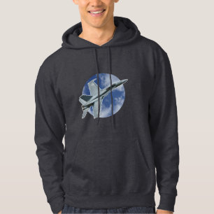 F/A-18C Hornet på ett cirkulärt moln Hoodie