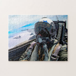 F/A-18E HORNET-PILOT I TOPPEN (11 x 14 tum) Pussel