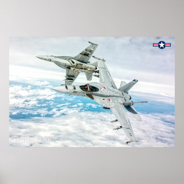 F/A-18E SUPER HORNET POSTER (Framsidan)