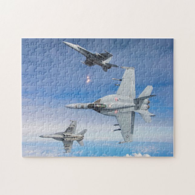 F/A-18E TOPPEN HORNET (11 x 14 tum) Pussel (Horisontell)
