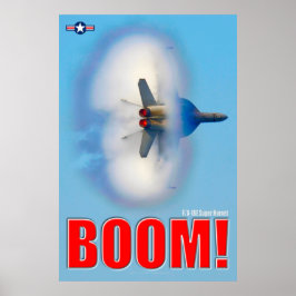 F/A-18E TOPPEN HORNET - BOOM! POSTER