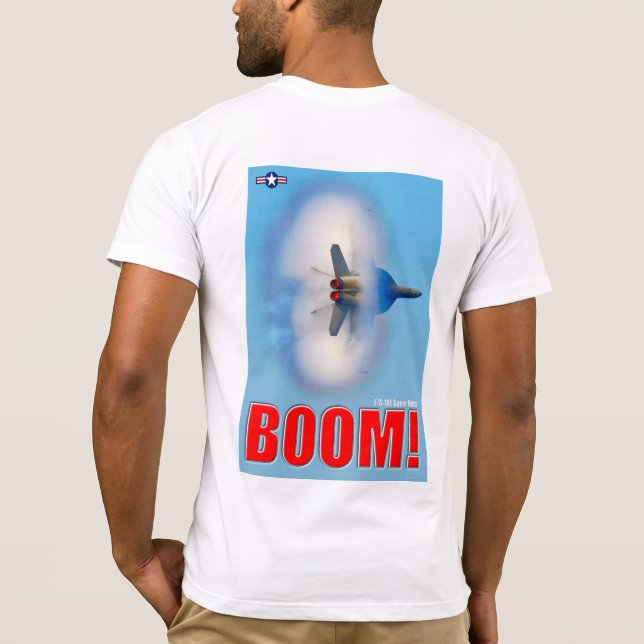 F/A-18E TOPPEN HORNET - BOOM! T SHIRT (Baksida)