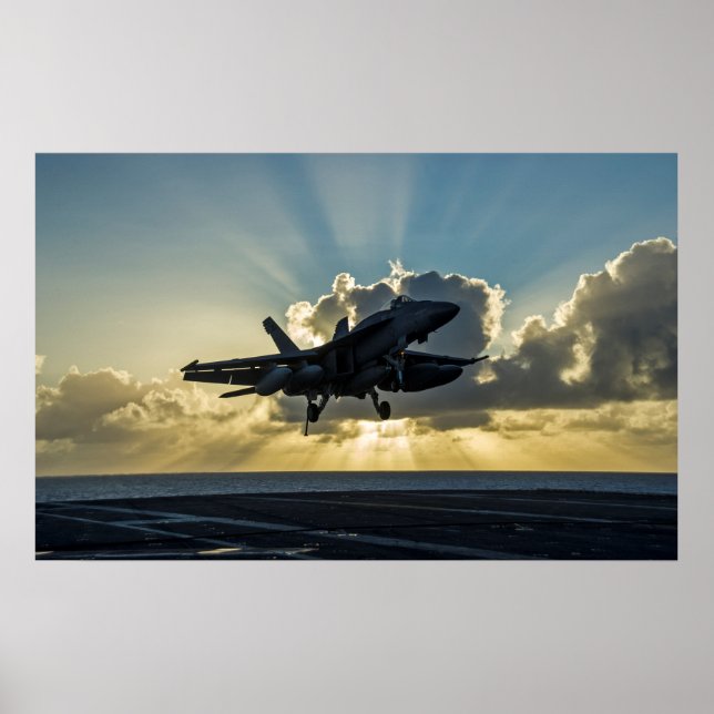 F/A-18E Toppen Hornet Poster (Framsidan)