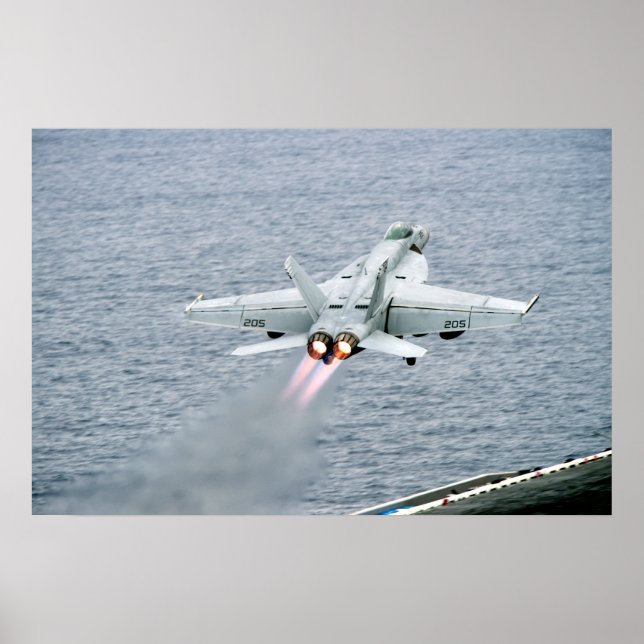F/A-18E Toppen Hornet Poster (Framsidan)
