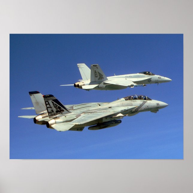 F/A-18E Toppen Hornet Poster (Framsidan)