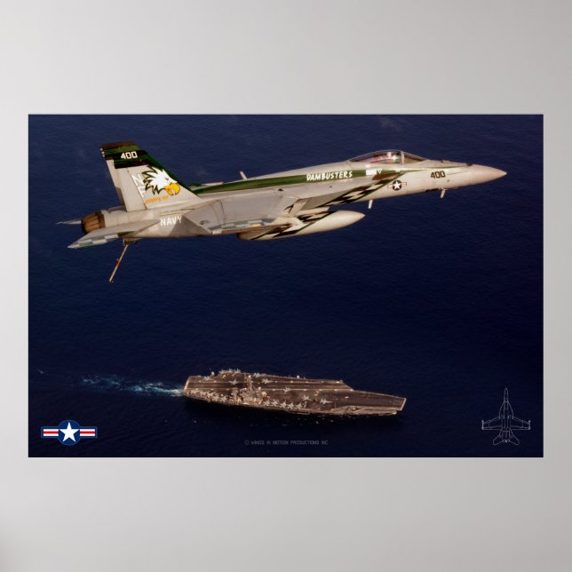 F/A-18E TOPPEN HORNET POSTER (Framsidan)