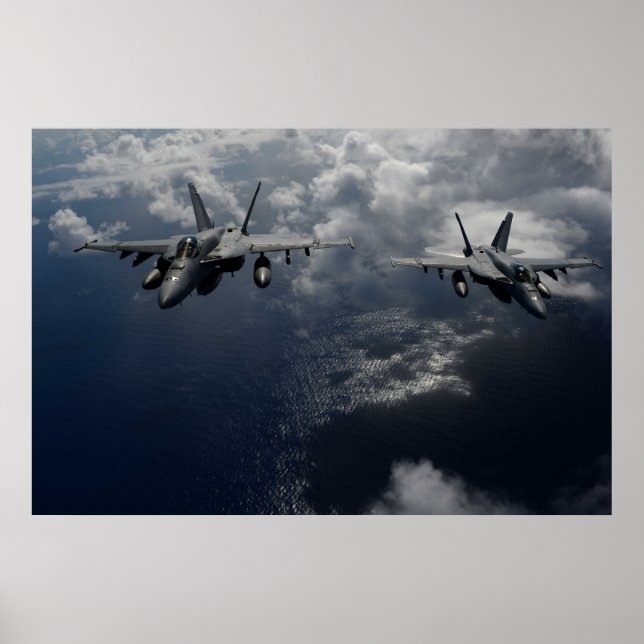 F/A-18E Toppen Hornet Poster (Framsidan)