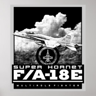 F/A-18E Toppen Hornet Poster
