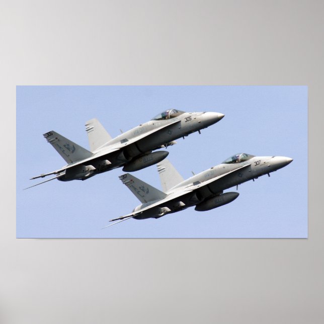 F/A-18E Toppen Hornet Poster (Framsidan)