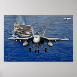 F/A-18E TOPPEN HORNET POSTER