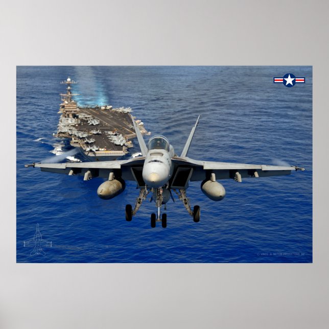 F/A-18E TOPPEN HORNET POSTER (Framsidan)