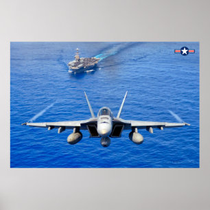 F/A-18E TOPPEN HORNET POSTER
