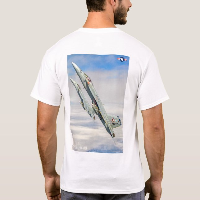 F/A-18E TOPPEN HORNET T SHIRT (Baksida)