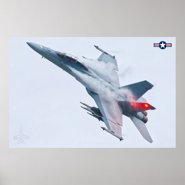 F/A-18F TOPPEN HORNET POSTER (Framsidan)
