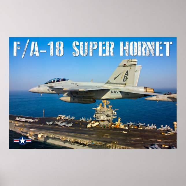 F/A-18F TOPPEN HORNET POSTER (Framsidan)