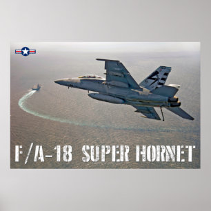 F/A-18F TOPPEN HORNET POSTER