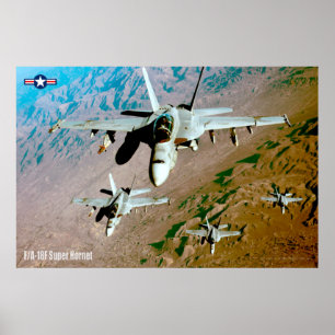 F/A-18F TOPPEN HORNET POSTER