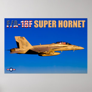 F/A-18F TOPPEN HORNET POSTER