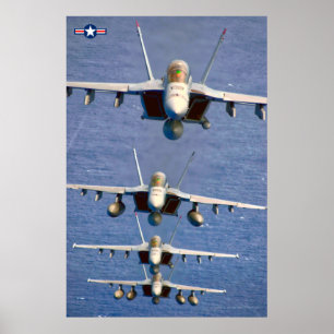 F/A-18F TOPPEN HORNET POSTER
