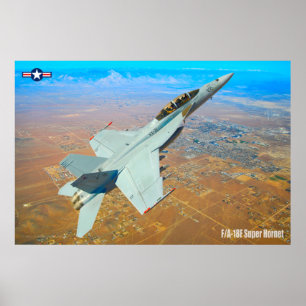 F/A-18F TOPPEN HORNET POSTER