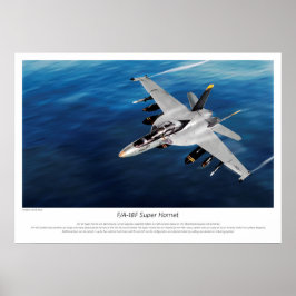 ’F/A-18F Toppen Hornet’ Poster