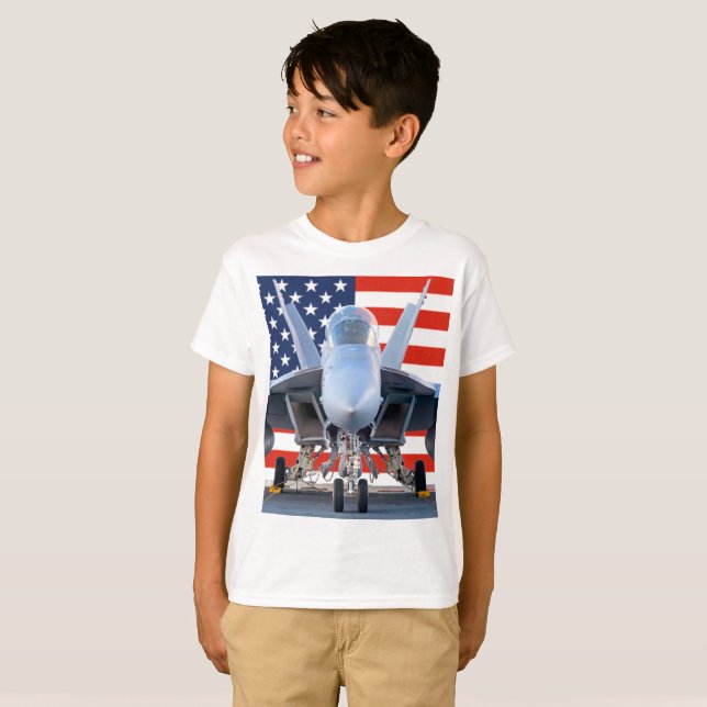 F/A-18F TOPPEN HORNET T SHIRT (Hel framsida)