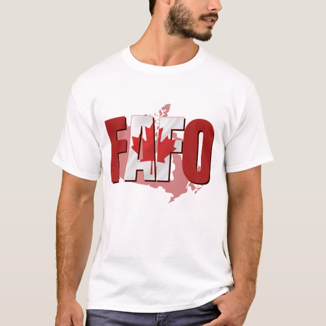 F.A.F.O Canadian Flagga T-Shirt (Framsida)