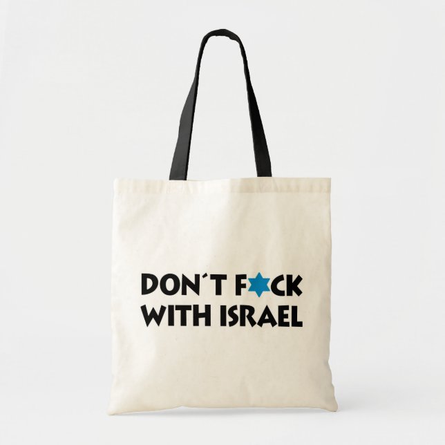 F**a Inte Med Israel - Judisk Stat Stolthet Tygkasse (Framsidan)