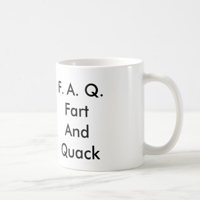 F.A.Q.Fart AndQuack Kaffemugg (Höger)