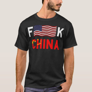 F American Flagga K China T Shirt
