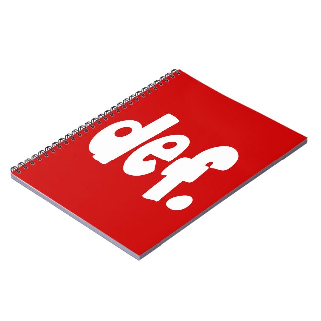 f. anteckningsbok med spiral (Vänstra Sidan)