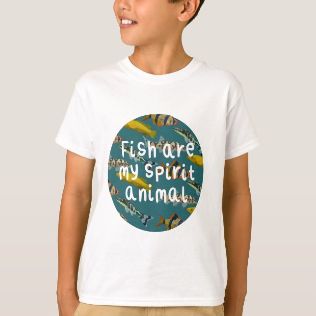 F är avsett för fisk t shirt (Framsida)