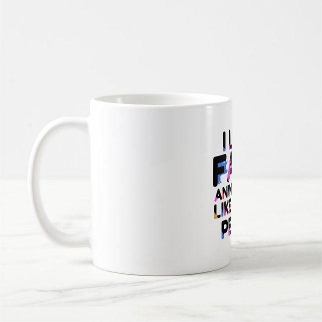 F är för Farm Animal Kaffemugg (Vänster)