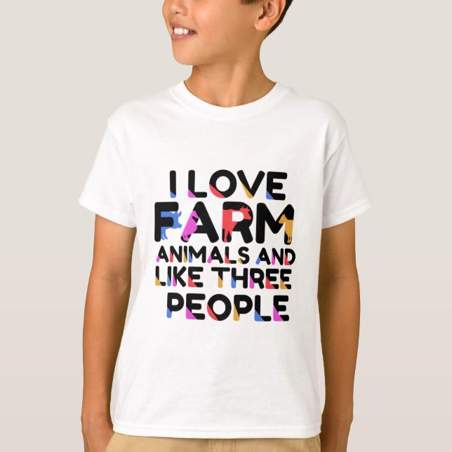 F är för Farm Animal T Shirt (Framsida)
