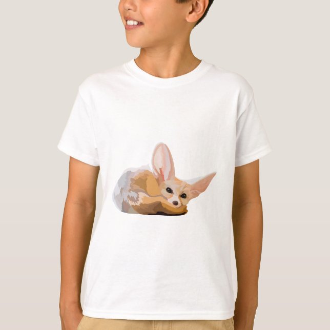 F är för Fennec Fox T Shirt (Framsida)
