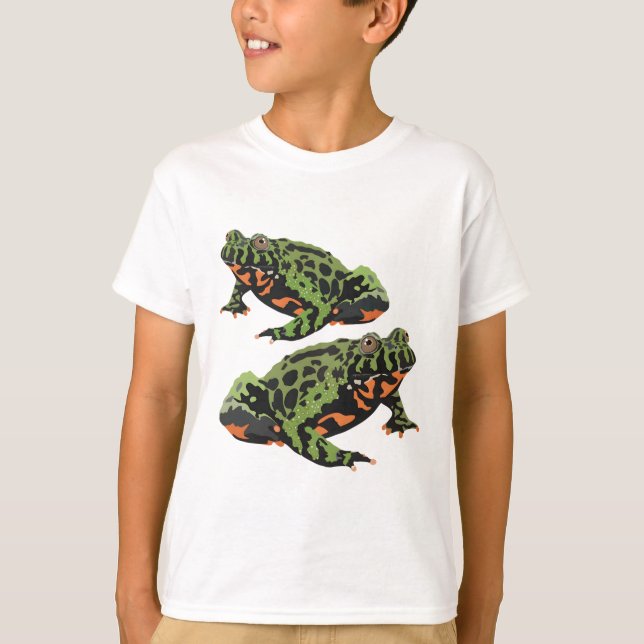 F är för Fire Belllied Toad T Shirt (Framsida)