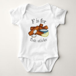 F är för Fish Sticks Finger Tartar Sauce T Shirt