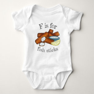 F är för Fish Sticks Finger Tartar Sauce T Shirt