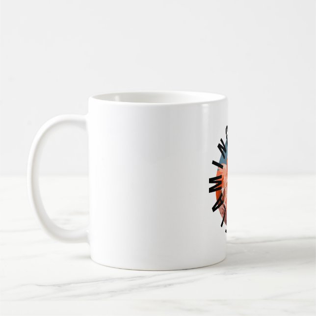 F är för Flamingo Keeper Kaffemugg (Vänster)