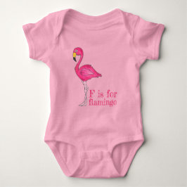 F är för Flamingo Rosa Flamingoes Tropical Bird Tröja